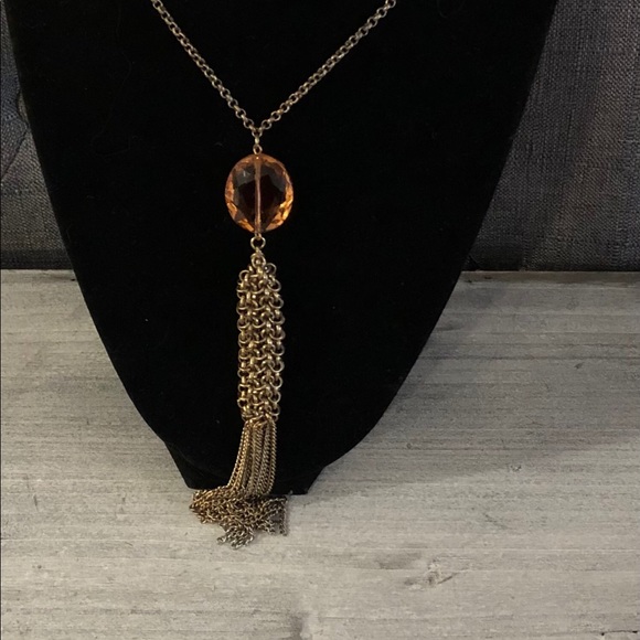 Pink Stone Pendant Necklace - Picture 2 of 4